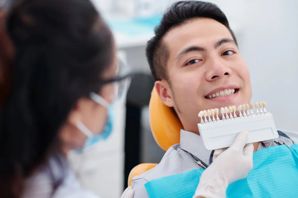 cosmetic dentist miramar and patient