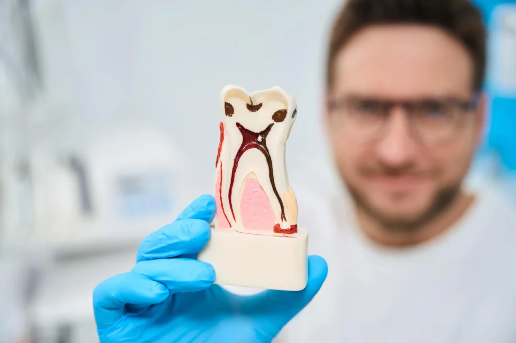 emergency dentist sunrise fl explaining to patient